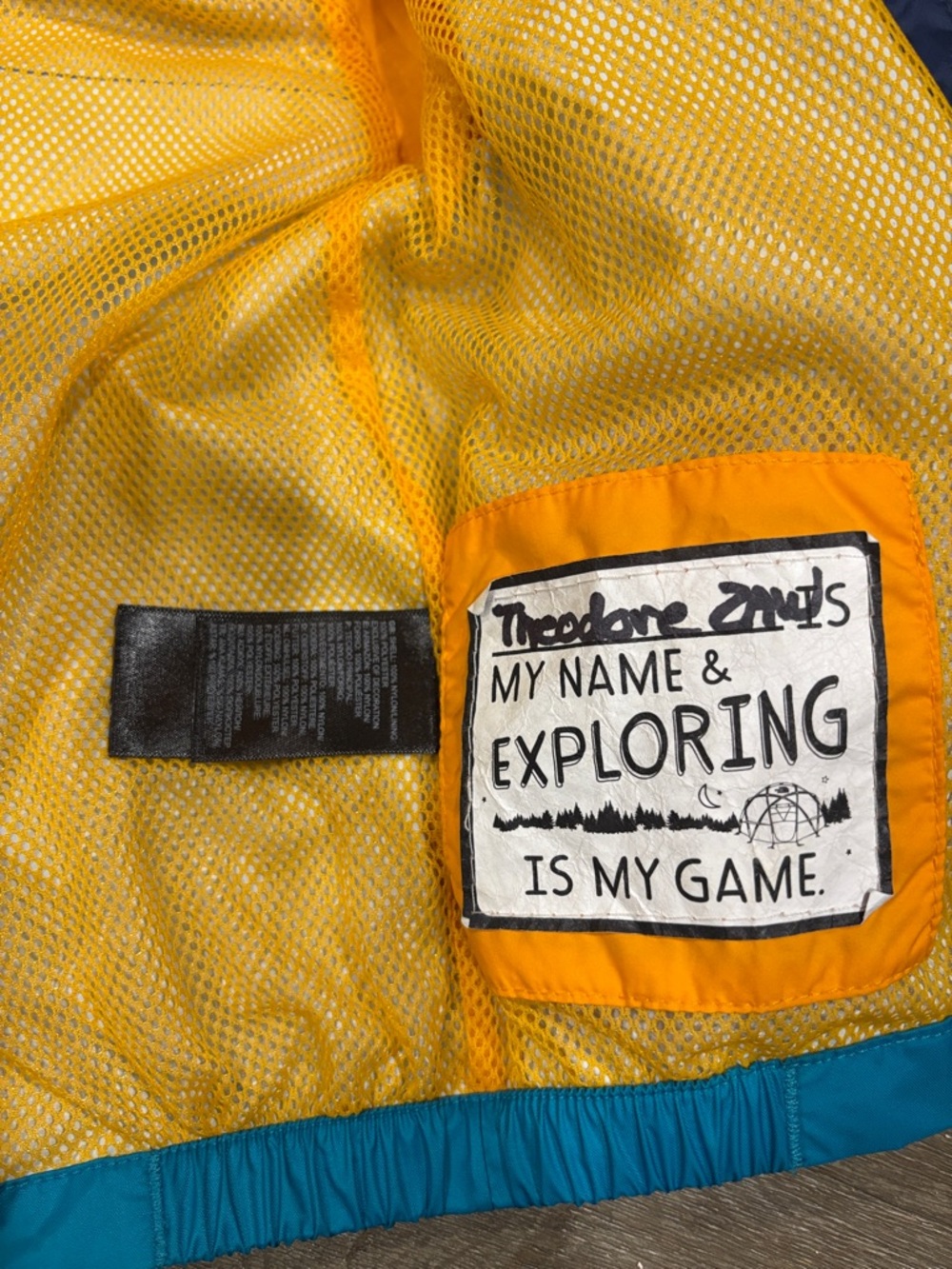 The North Face Infant Yellow Hooded Jacket - Picture 4 of 7